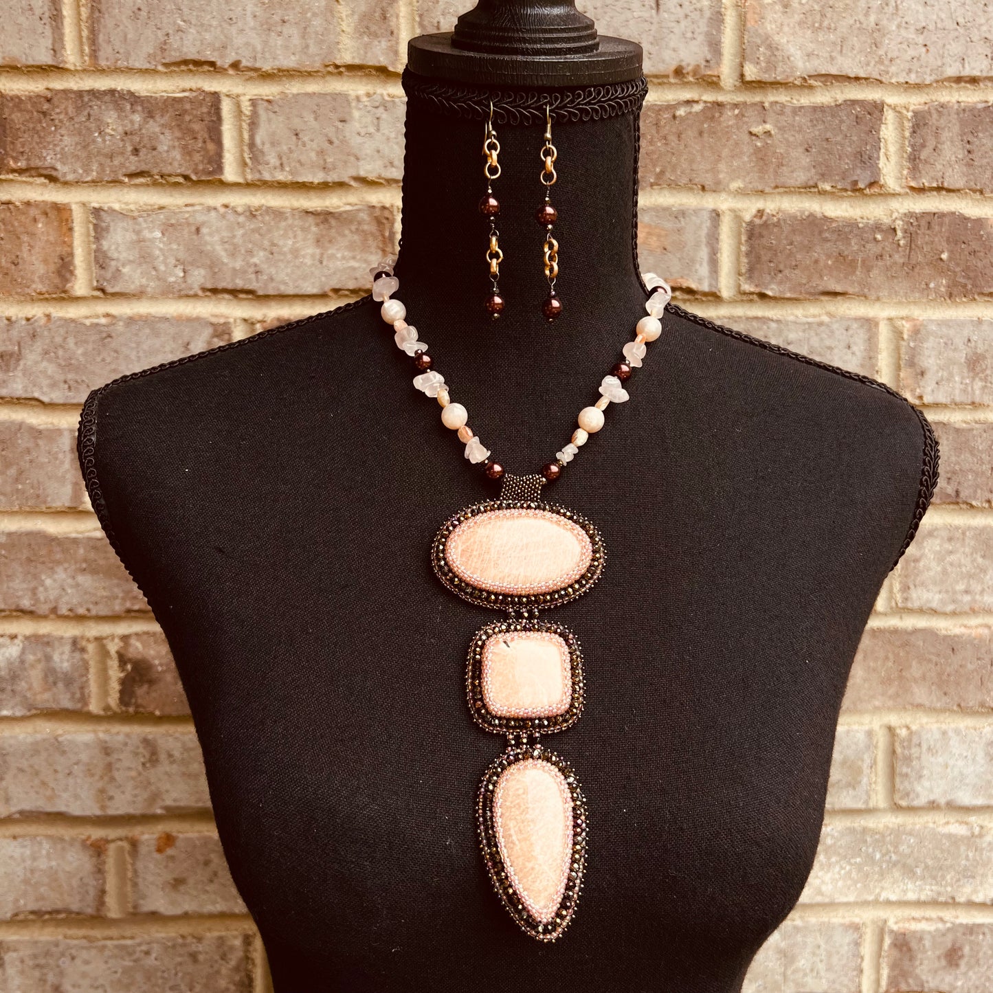 Potent Peach Necklace