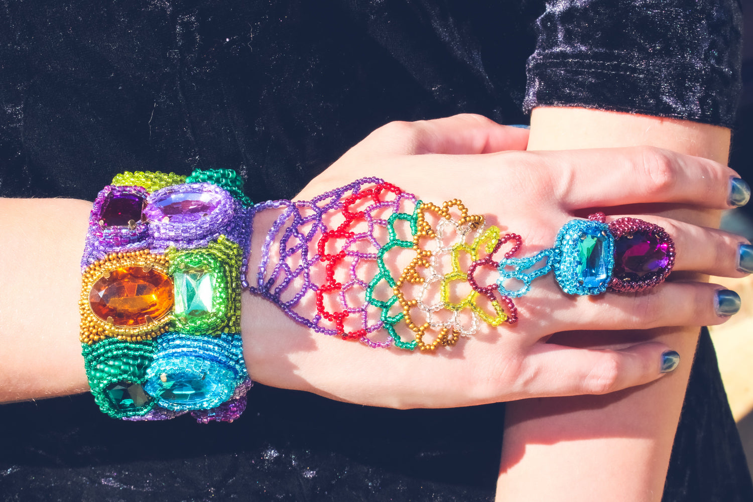 Bead Embroidery Cuff