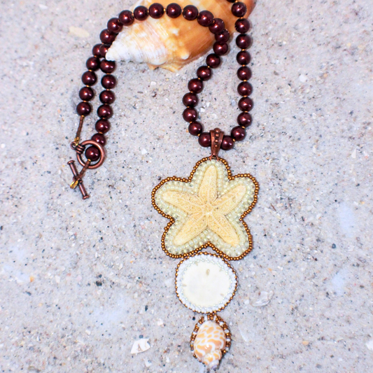 Starfish and Sandollar Necklace