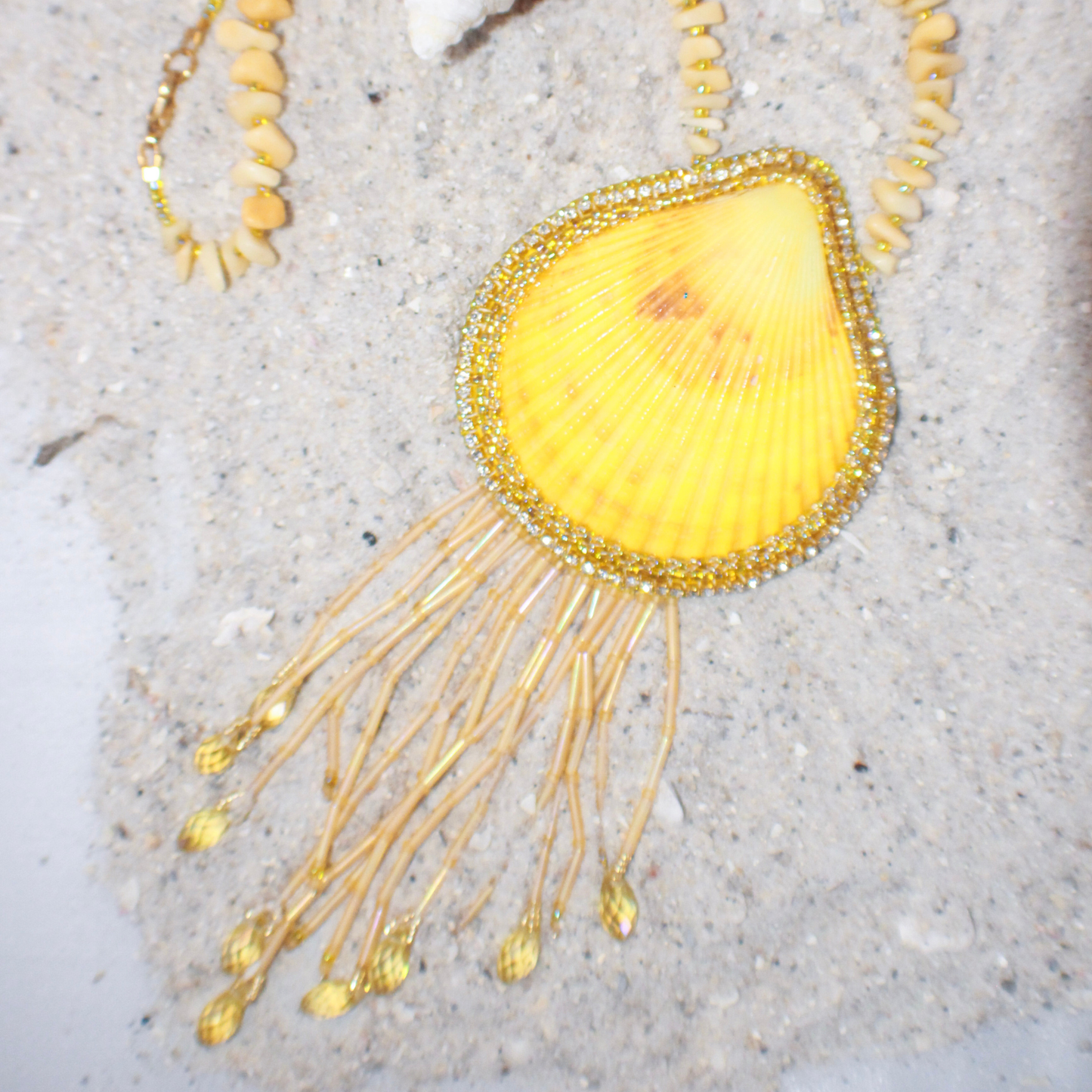 Golden Tide Shell Necklace