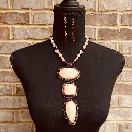 Potent Peach Necklace