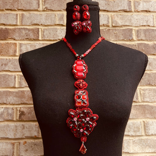 Crimson Current Necklace